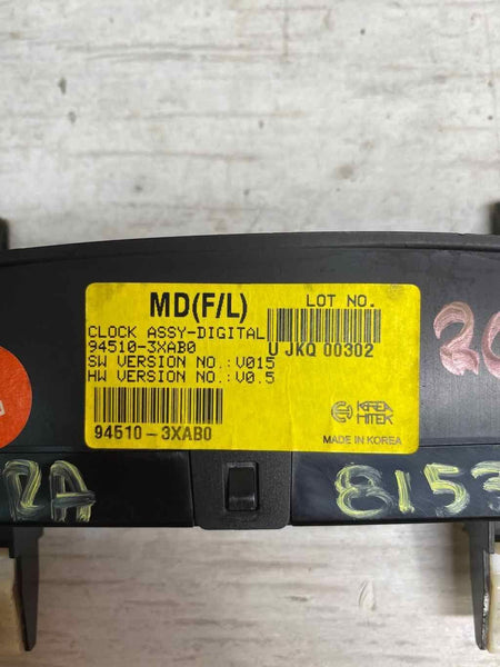 2015 Hyundai Elantra Reloj Pantalla Digital Conjunto OEM 945103XAB0
