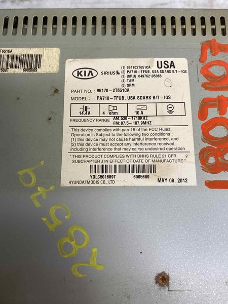 Receptor de radio am/fm Kia Optima 2011-2013, exconjunto OEM 961702T651