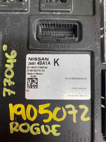 14 15 16 NISSAN ROGUE BODY CONTROL BCM CONTROL MODULE UNIT VIN K OEM 284B14BA1A