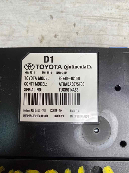 2020 TOYOTA COROLLA TRANSCEIVER CONTROL MODULE OEM 8674002050