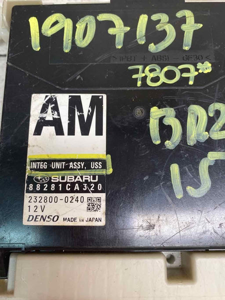 Módulo de control de carrocería MPX 88281CA320 de Subaru BRZ 2015 con caja de bloque de cabina 82201CA000