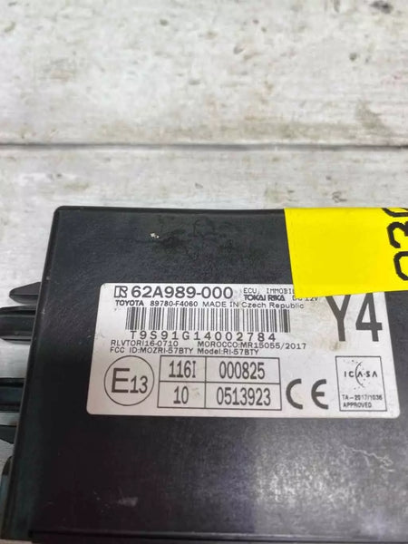 Toyota CHR immobilizer control module 2018 to 2022 theft locking unit 89780f4060