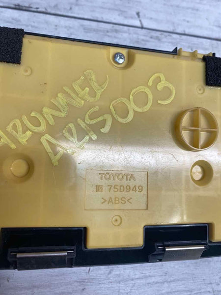 INTERRUPTOR DE CONTROL DE ARRASTRE DE TOYOTA 4RUNNER 2017 INTERRUPTOR 4X4 OEM 75D949 PERILLA IZQUIERDA FALTANTE