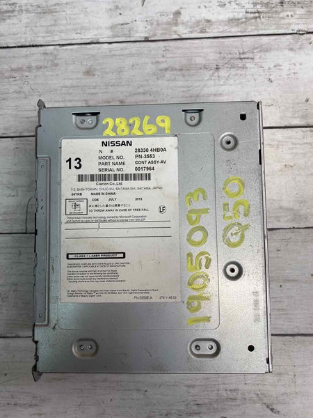 2014-2018 INFINITI Q50 RADIO CONSOLA REPRODUCTOR DE CD Y RECEPTOR CONJUNTO OEM 283304HB0A