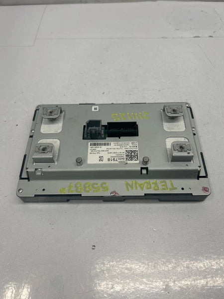 2018 2019 GMC TERRAIN RADIO AM FM DISPLAY SCREEN ASSEMBLY