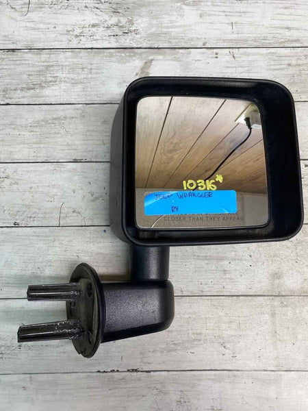 DOOR MIRROR JEEP WRANGLER 2007 2010 RIGHT MANUAL BLACK TEXTURED OEM 55077966AC