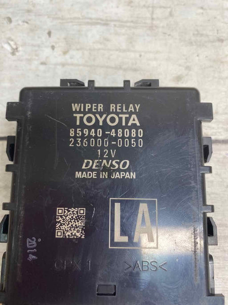 2020 TOYOTA HIGHLANDER FRONT WIPER RELAY CONTROL MODULE UNIT OEM 8594048080