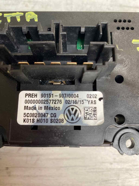 11 14 VOLKSWAGEN JETTA NO GLI HVAC MÓDULO DE CONTROLE DO AQUECEDOR AC OEM 5C0820047