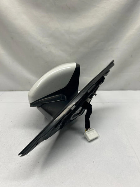 16 20 KIA OPTIMA DOOR MIRROR RIGHT SIDE MANUAL HEATED BLIND SPOT ASSY SWP WHITE
