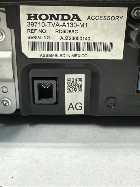 2018 TO 2022 HONDA ACCORD RADIO AM FM DISPLAY SCREEN 8.0" ASSEMBLY OEM 39710TVAA13