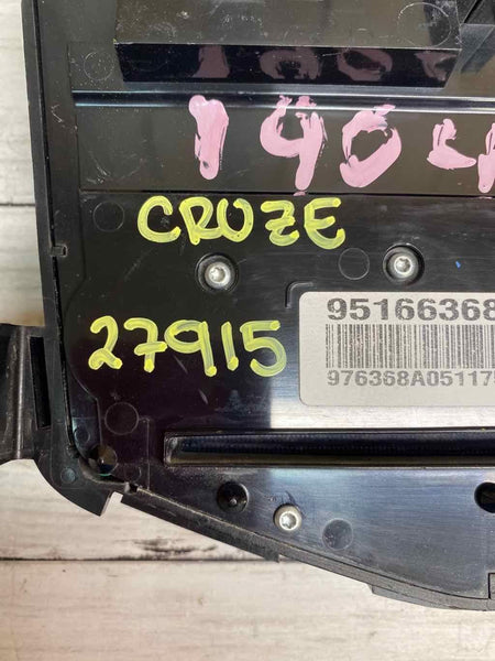 2013 2016 CHEVROLET CRUZE VIN P RADIO DISPLAY CONTROL PANEL OEM 95166368
