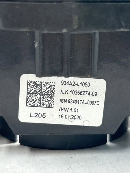 2020 TO 2023 HYUNDAI SONATA HEADLIGHT & WIPER SWITCH HEATED RAIN SENSOR OEM 934A2L1050