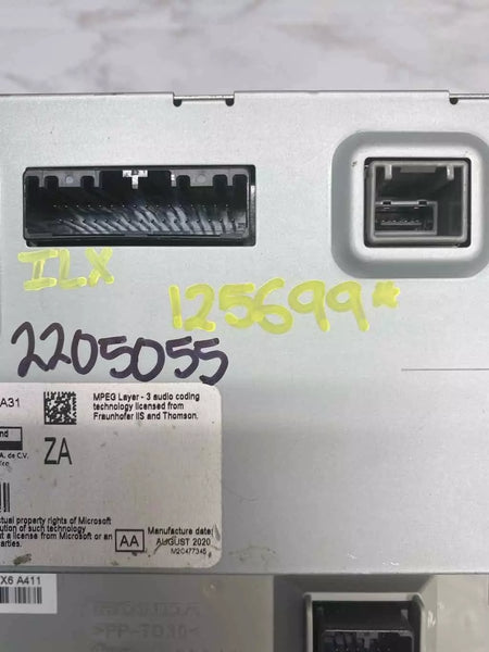 19 20 21 22 ACURA ILX RADIO AM FM PANTALLA SIN NAVEGACIÓN CONJUNTO OEM 39710TX6A31