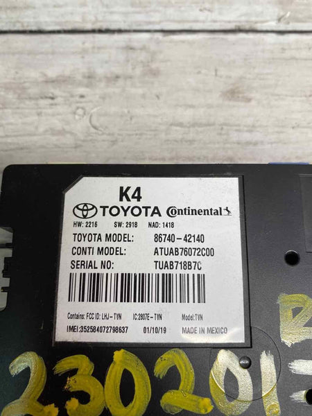 Toyota Rav4 transceiver 2019 telematics transceiver control unit OEM 8674042140