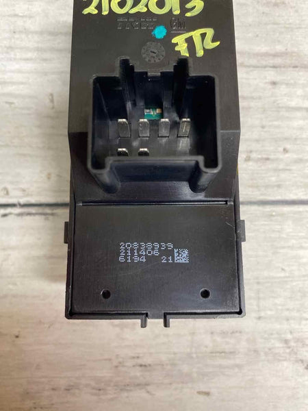 10 17 GMC Terrain Conjunto de interruptor de ventana de puerta delantera derecha OEM 20838939