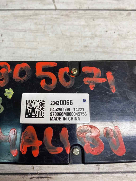 Chevy Malibu radio am fm 2014 2016 instrument control panel OEM 23430066