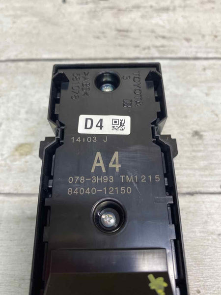 20 22 TOYOTA COROLLA SDN INTERRUPTOR DE LA VENTANILLA DE LA PUERTA MAESTRA DEL CONDUCTOR DELANTERO IZQUIERDO 8404012150