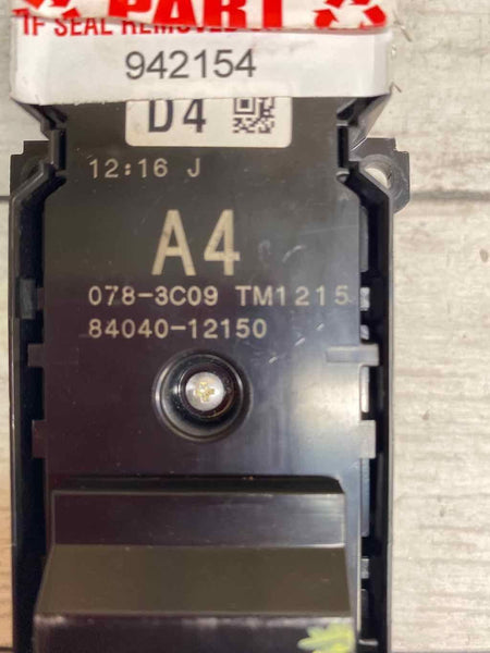 20 22 TOYOTA COROLLA SEDAN FRONT DRIVER MASTER WINDOW SWITCH ASSY OEM 8404012150