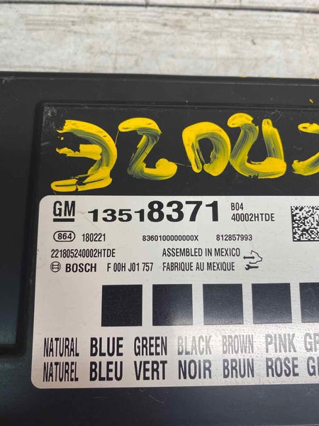 17 18 CHEVROLET CRUZE BODY CONTROL MODULE UNIT BCM OEM 13518371