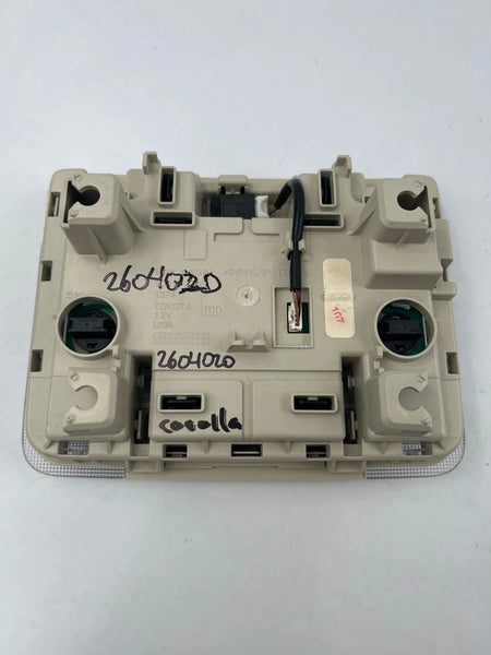 2020 TO 2022 TOYOTA COROLLA SEDAN OVERHEAD CONSOLE DOOM LIGHT ASSY OEM 1D111274G