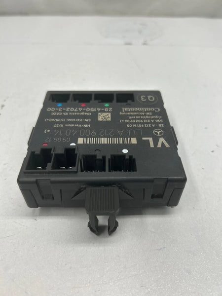 2016 MERCEDES 300E FRONT LEFT DOOR CONTROL MODULE ASSY OEM A2129004014