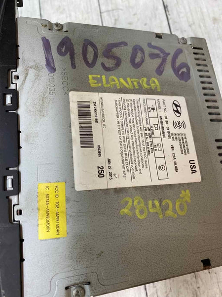 14 16 HYUNDAI ELANTRA SEDAN US MARKET RADIO RECEIVER OEM 961803X165GU