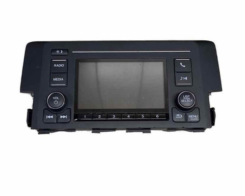 Honda Civic rádio am fm 16 17 receptor sedan lx mercado dos eua assy OEM 39100TBAA11