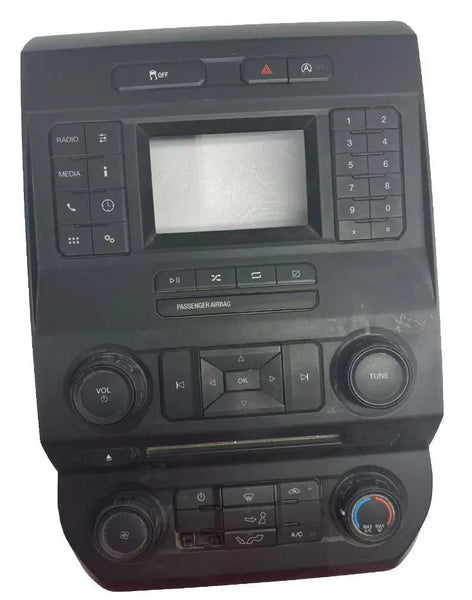 2018 FORD F150 RADIO AM FM PANEL DE CONTROL MONTADO EN EL TABLERO CONJUNTO OEM JL3T18E243BKH