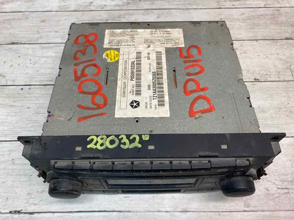 Dodge Ram rádio am fm 2004 a 2010 conjunto receptor de rádio OEM 05091523AL