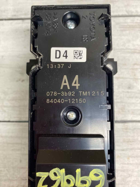20 22 TOYOTA COROLLA FRONT LEFT DRIVER MASTER SWITCH ASSY OEM 8404012150
