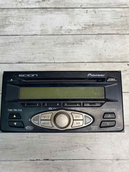 2007 SCION TC RADIO PANTALLA Y RECEPTOR CONJUNTO OEM 0860021800 T1807 EN LA CARA RDO