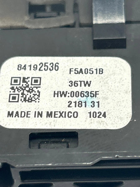 2019 TO 2025 CHEVROLET BLAZER HEADLIGHT CONTROL SWITCH ASSY OEM 84192536
