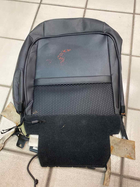 14 22 TOYOTA 4RUNNER FRONT PASSANGER UPPER BACKREST BLACK RED STICHES LEATHER