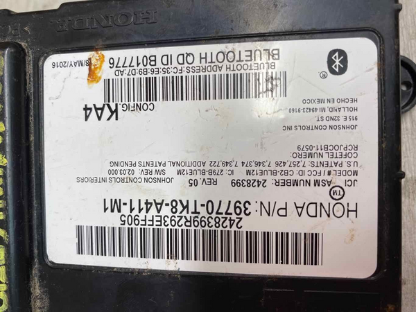 Honda odyssey communication 14 17 telematics bluetooth unit OEM 39770TK8A41