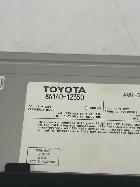 2020 TOYOTA COROLLA RADIO AM FM DISPLAY RECEIVER SEDAN ASSY