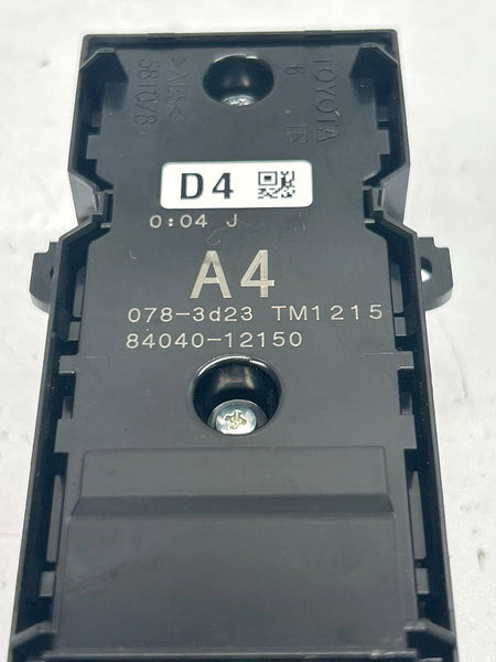 2020 2021 2022 TOYOTA COROLLA WINDOW SWITCH SEDAN ASSY