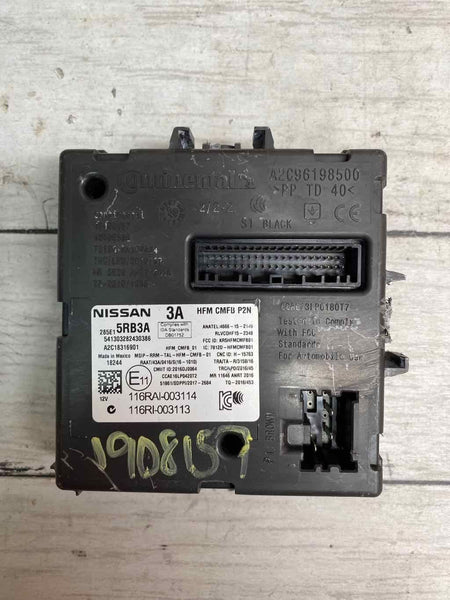 18 20 NISSAN KICKS THEFT LOCKING KEYLESS ENTRY CONTROL MODULE OEM 285E15RB3A