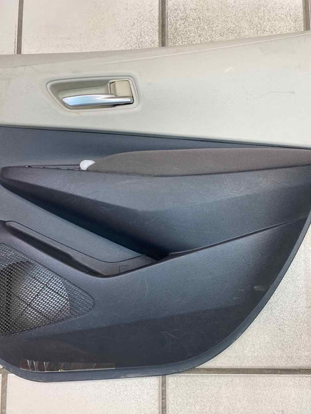 2020 TOYOTA COROLLA REAR RIGHT DOOR TRIM PANEL OEM GRAY 6763002W70C8