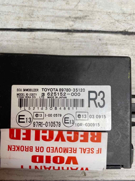 10 19 TOYOTA 4RUNNER THEFT-LOCKING IMMOBILIZER CONTROL MODULE OEM 8978035120