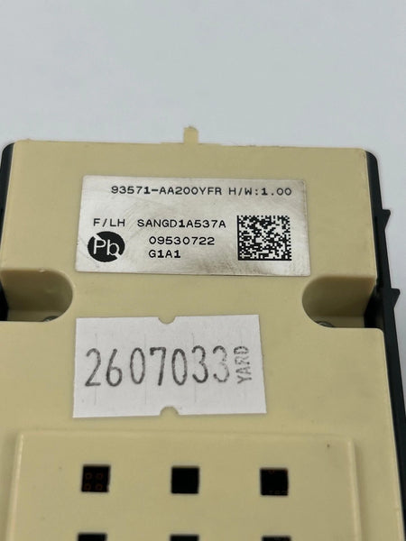 21 23 HYUNDAI ELANTRA WINDOW SWITCH FRONT DRIVER MASTER KOREA OEM 93571AA200YFR
