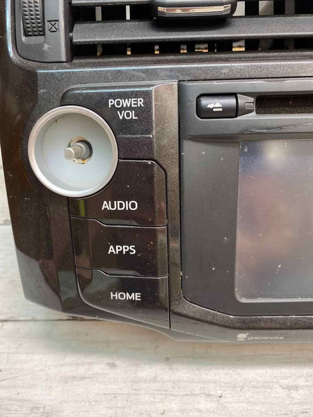 16 18 TOYOTA 4RUNNER RÁDIO DISPLAY &amp; RECEIVER OEM 510140 8610035360 BOTÃO FALTANDO