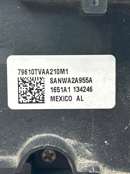 2022 HONDA ACCORD CLIMATE CONTROL HVAC PANEL US TURBO MODEL OEM 79610TVAA210M1