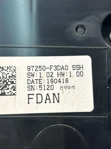 2020 HYUNDAI ELANTRA CLIMATE CONTROL HVAC AC AUTO PANEL SED CANADA OEM 97250F3DA0