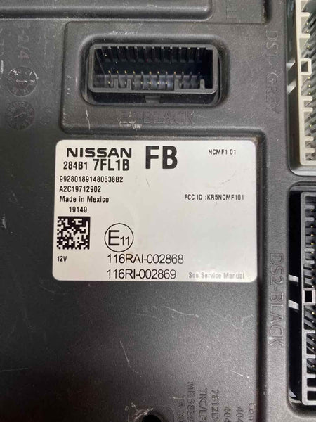 Nissan Rogue body control module from 19 to 20 BCM vin 5 no sport OEM 284B17FL1B