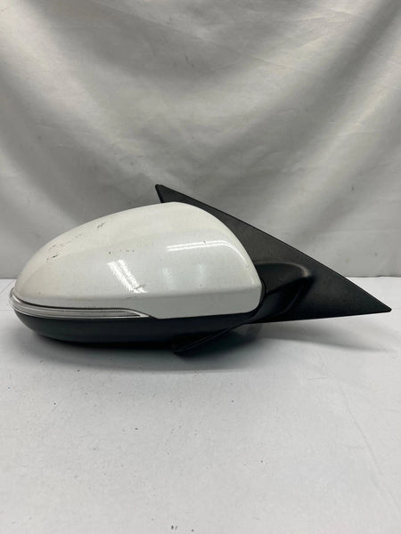 16 20 KIA OPTIMA DOOR MIRROR RIGHT SIDE MANUAL HEATED BLIND SPOT ASSY SWP WHITE