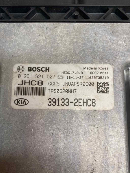 2019 KIA SOUL GAS 2.0L US ENGINE BRAIN BROX COMPUTER MODULE ECU ECM 391332EHC8