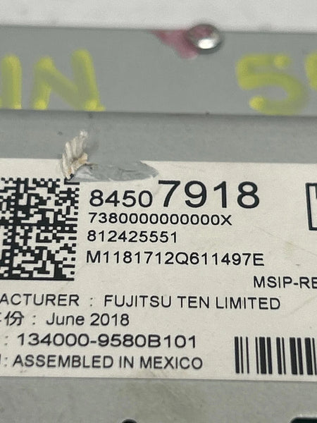 2018 2019 GMC TERRAIN RADIO AM FM DISPLAY SCREEN ASSEMBLY