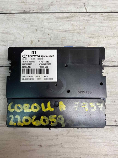 2020 TOYOTA COROLLA TRANSCEIVER CONTROL MODULE OEM 8674002050