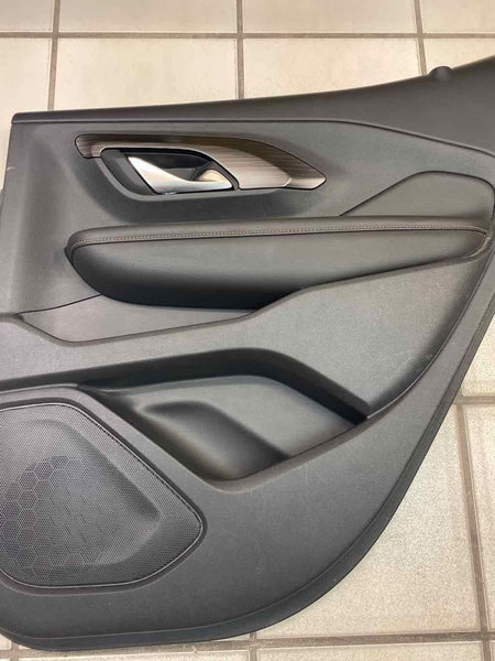 Moldura de panel de puerta GMC Terrain 2018, parte trasera derecha, cuero negro, OEM 84320346