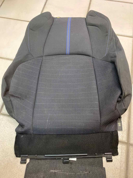 20 TOYOTA COROLLA RIGHT SEAT UPPER BACKREST BLACK CLOTH BLUE STICHES 710730ZR30